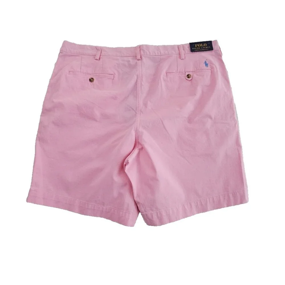 Polo Ralph Lauren Shorts Men's 42 Pink Stretch Straight Fit Pony‎ NEW 9